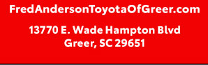 Fred Anderson Toyota of Greer